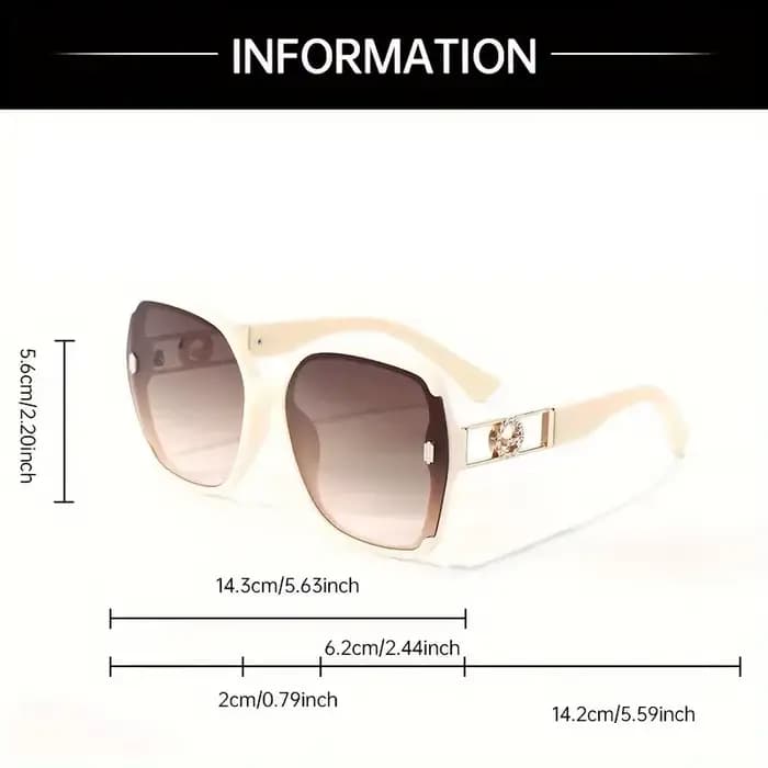 Lunettes de soleil carrées surdimensionnées pour femmes