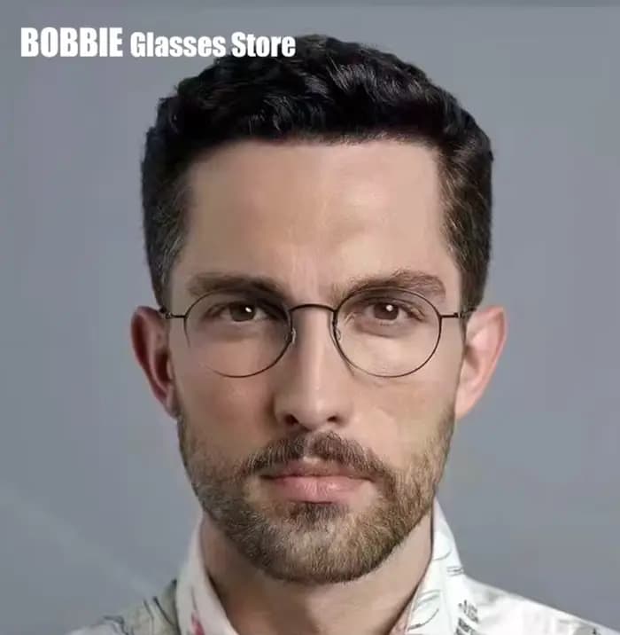 Monture de lunettes ronde classique pour hommes et femmes