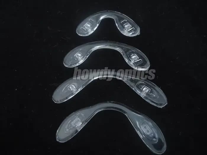20 coussinets de nez en silicone pour lunettes