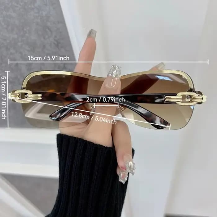 Lunettes de soleil carrées décontractées pour hommes et femmes