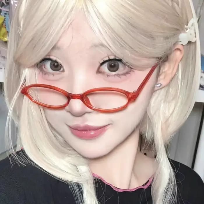 Lunettes ovales rétro marron Y2K pour filles japonaises et coréennes