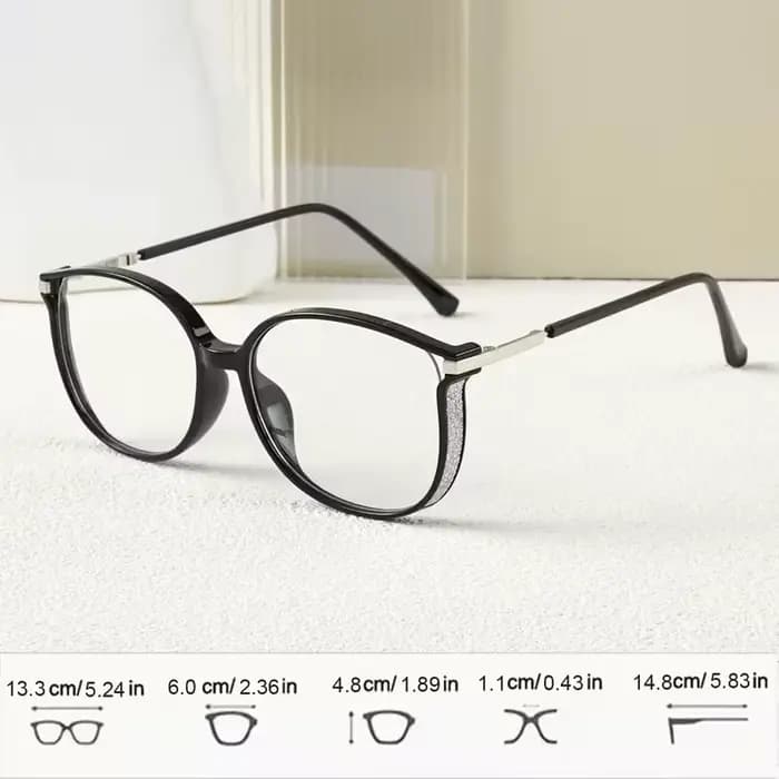 Lunettes bicolores simples de style rétro ; lunettes presbyopes portables pour personnes âgées et d'âge moyen