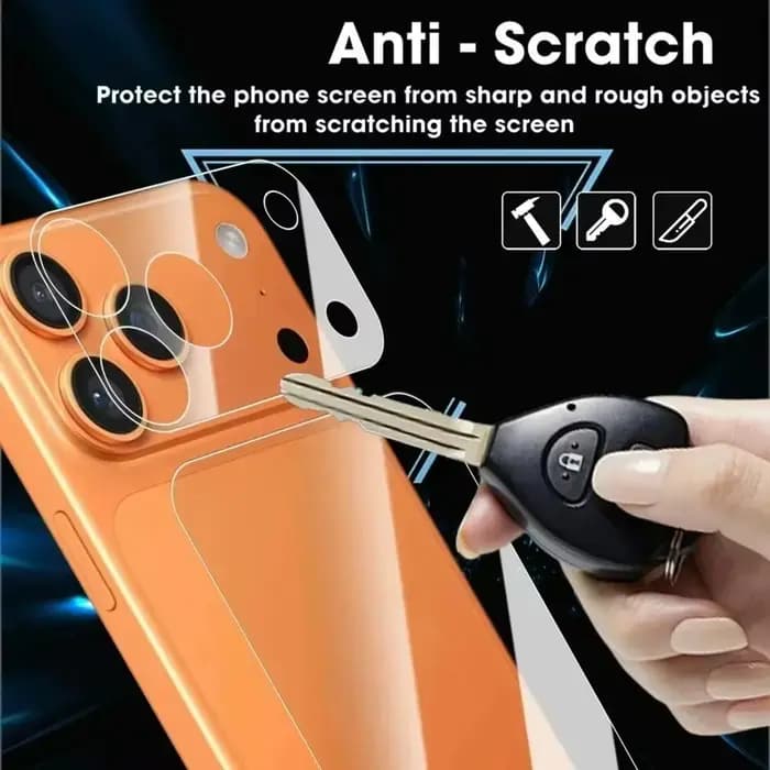 Objectif 4 en 1 + verre trempé pour écran arrière, pour iPhone 17/17 Air/17 Pro/17 Pro Max HD, Films de protection transparents anti-rayures pour iPhone17