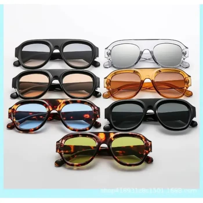 1 paire de lunettes de soleil Aviator tendance pour homme et femme