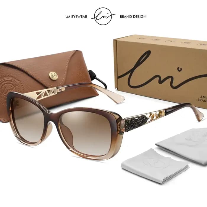 LM 2024 femmes lunettes De Soleil dégradé lentille polarisée Design De luxe dames élégant UV400