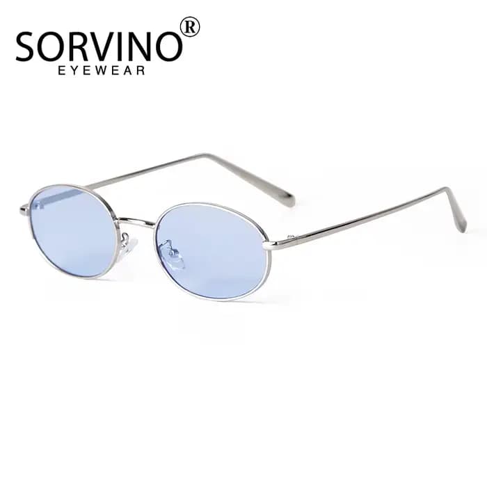 SORVINO rétro petites lunettes de soleil ovales Vintage pour hommes et femmes luxe concepteur unisexe