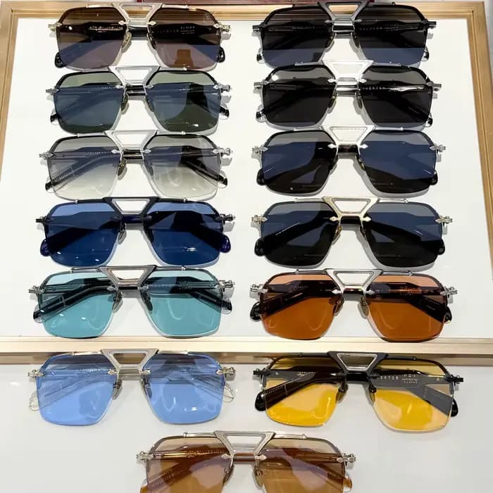 SILVERTON 2026 Lunettes de soleil carrées en titane UV400