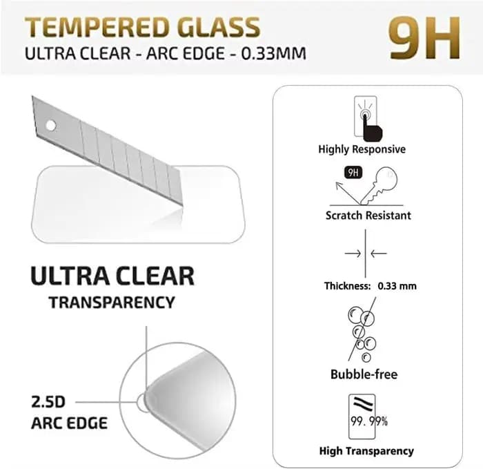 Protecteur d'écran pour OPPO A94 5G, verre trempé HD 9H, boîtier transparent anti-rayures en aluminium élevé, convivial