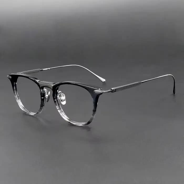 2026 nouvelle marque Designer 15/02 écaille de tortue acétate lunettes montures titane rétro pour hommes Prescription Suqare femmes lumière bleue