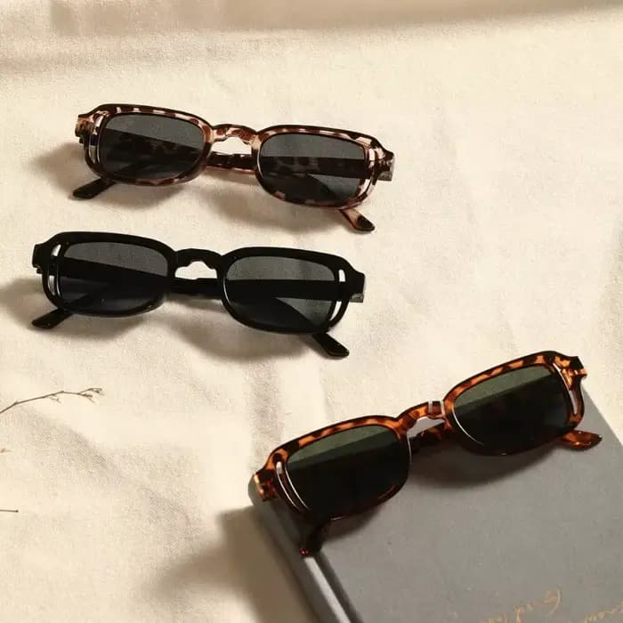 Lunettes de soleil rectangulaires de luxe pour femmes