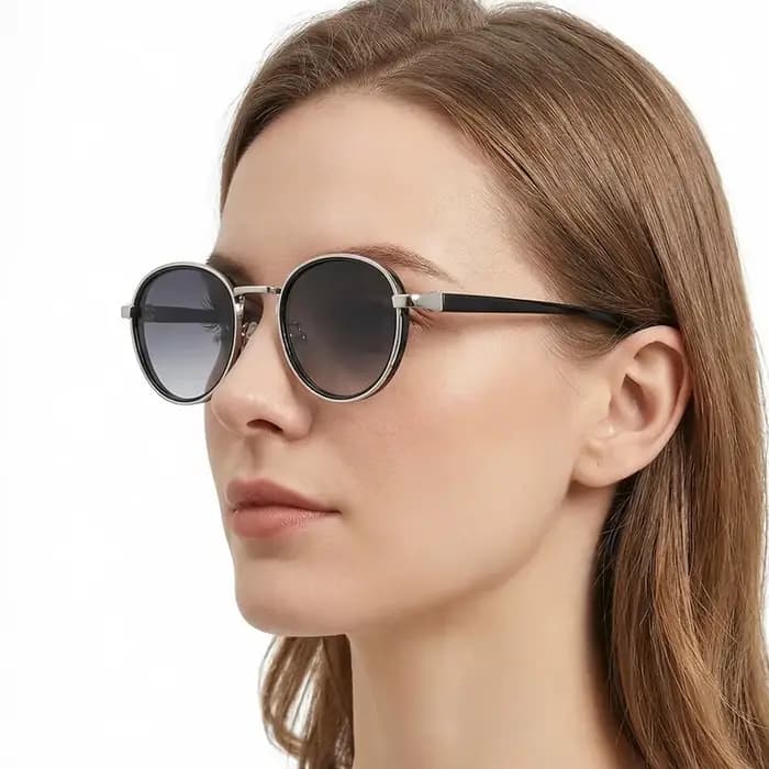 Lunettes de soleil rondes rétro pour hommes et femmes