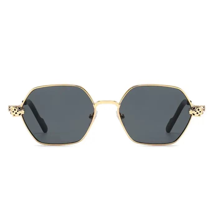 Lunettes de soleil de luxe unisexe tête de panthère 2026 Nouvelle Arrivée Rétro Classique Métal UV400 Designer Tendance pour les vacances