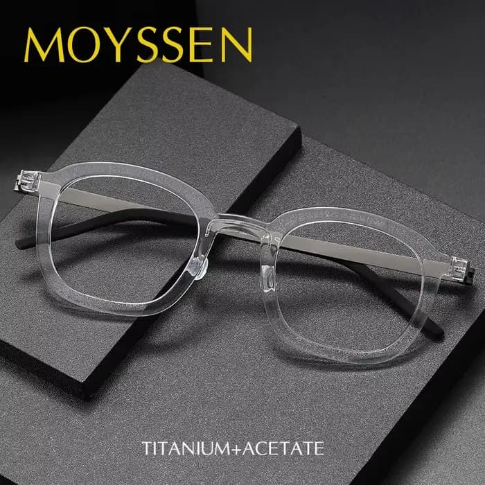 Marque de luxe concepteur hommes Vintage IP titane acétate lunettes femmes grand carré optique myopie lentilles