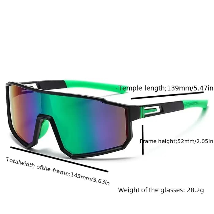 1/6 paires de lunettes unisexes surdimensionnées de style européen