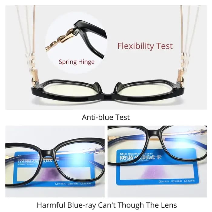 Ralferty-Monture de lunettes de luxe anti-absorbe ouissement pour femmes