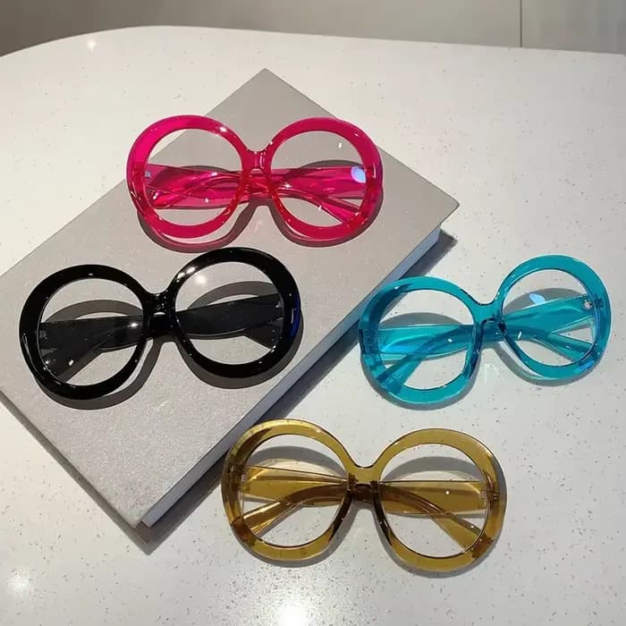 GM LUMIAS surdimensionné rond montures optiques femmes élégant mode Vintage couleur bonbon lunettes