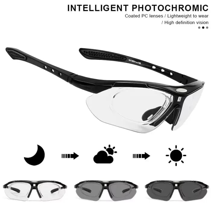 RIDERACE cyclisme lunettes de soleil photochromiques