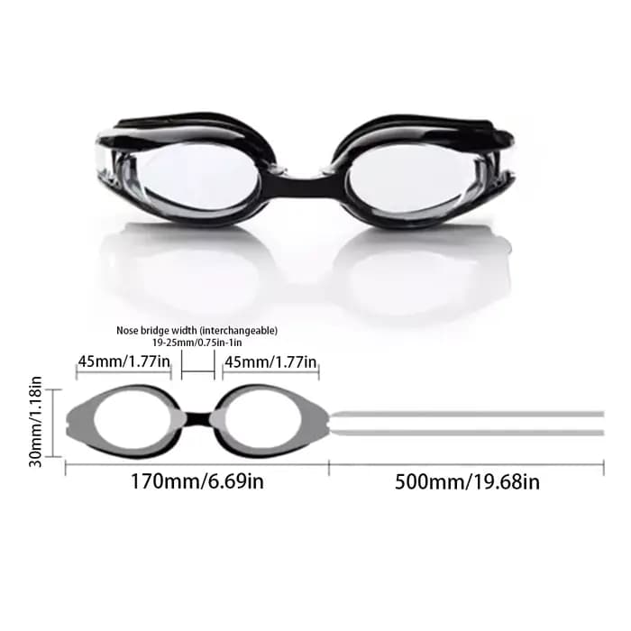 Lunettes de natation myopes