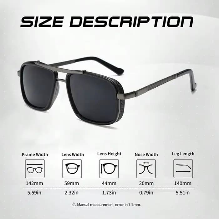 CRIXALIS métal Steampunk lunettes de soleil pour hommes mode Rock Hip Hop