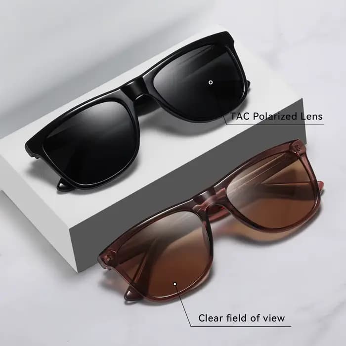 Lunettes de soleil polarisées Vintage carrées de luxe pour hommes femmes mode voyage voiture conduite Anti-éblouissement