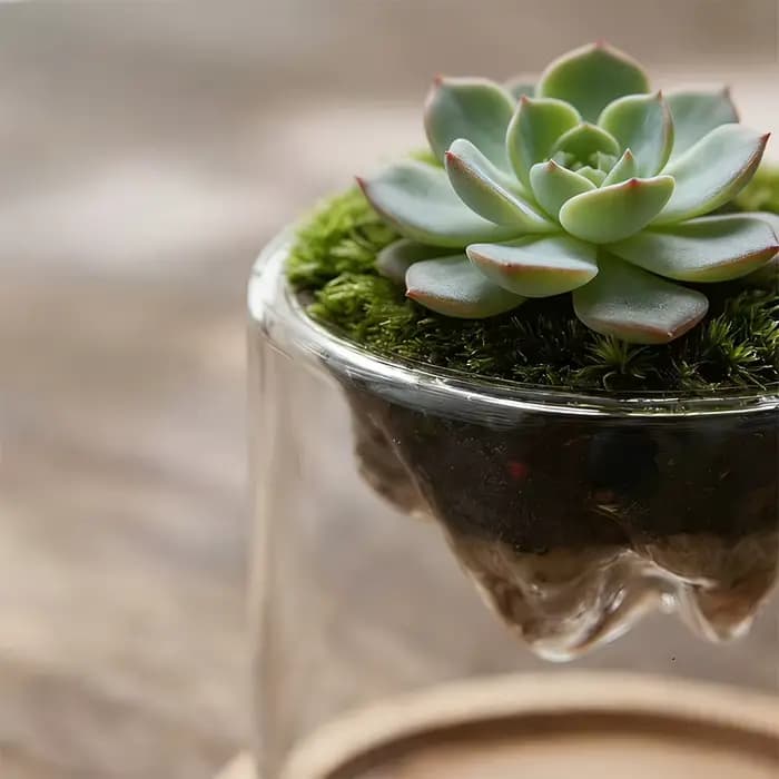 Terrarium en verre pour vues sur les montagnes, jardinière à mousse, récipient pour plantes hydroponiques, tasse multifonctionnelle, décoration de la maison, super cadeau, 1 pièce
