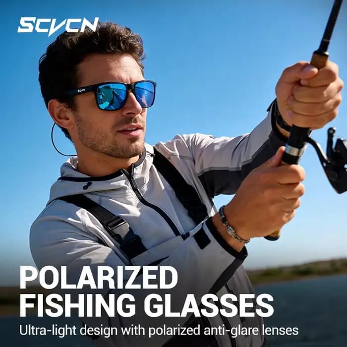 Lunettes de soleil polarisées SCVCN pour la pêche
