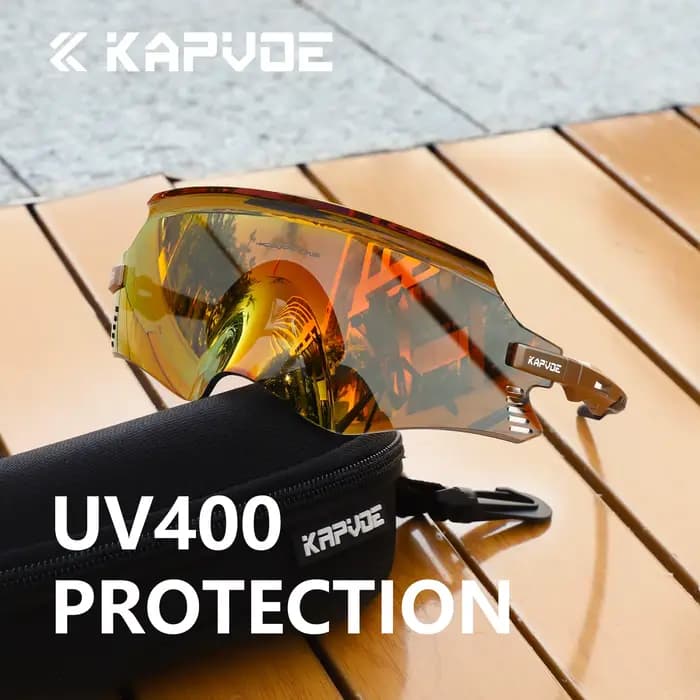 Kapvoe Sport lunettes de soleil pour homme vélo de route