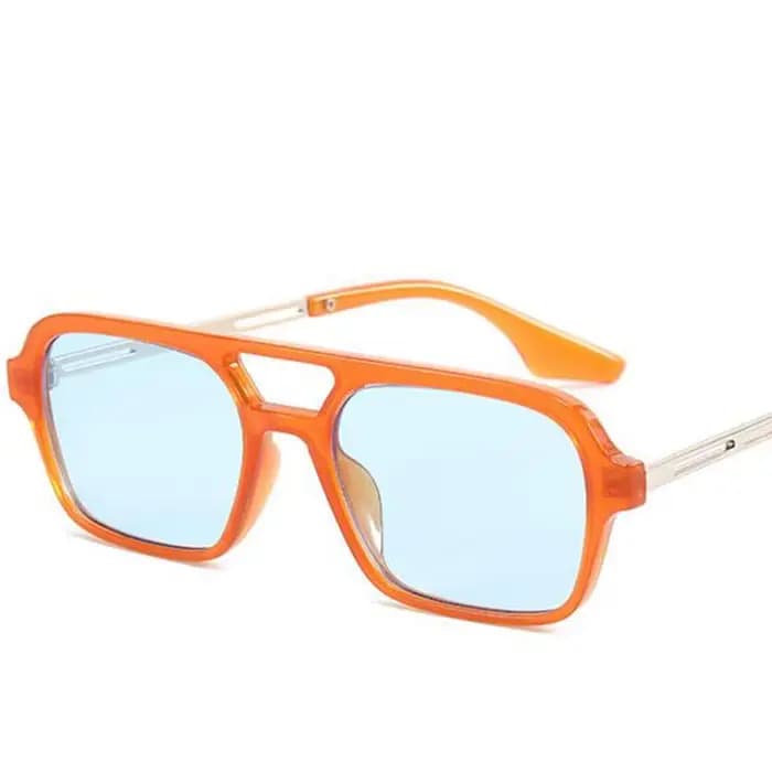 Lunettes de soleil rectangulaires rétro pour femmes et hommes