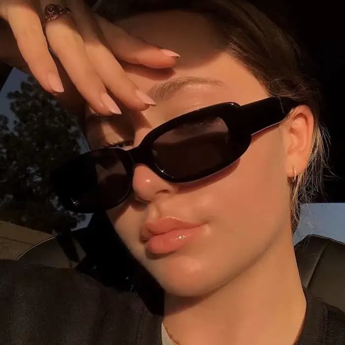 Lunettes de soleil carrées rétro pour femmes