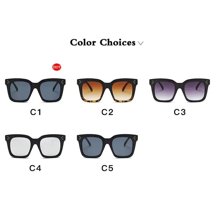 Lunettes de soleil carrées pour femmes