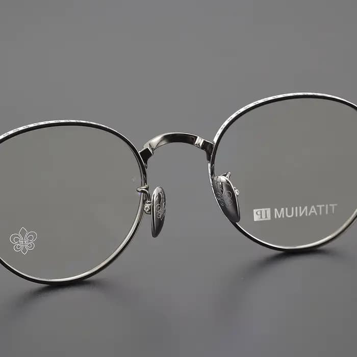 Lunettes de lecture rondes rétro en titane pour hommes et femmes