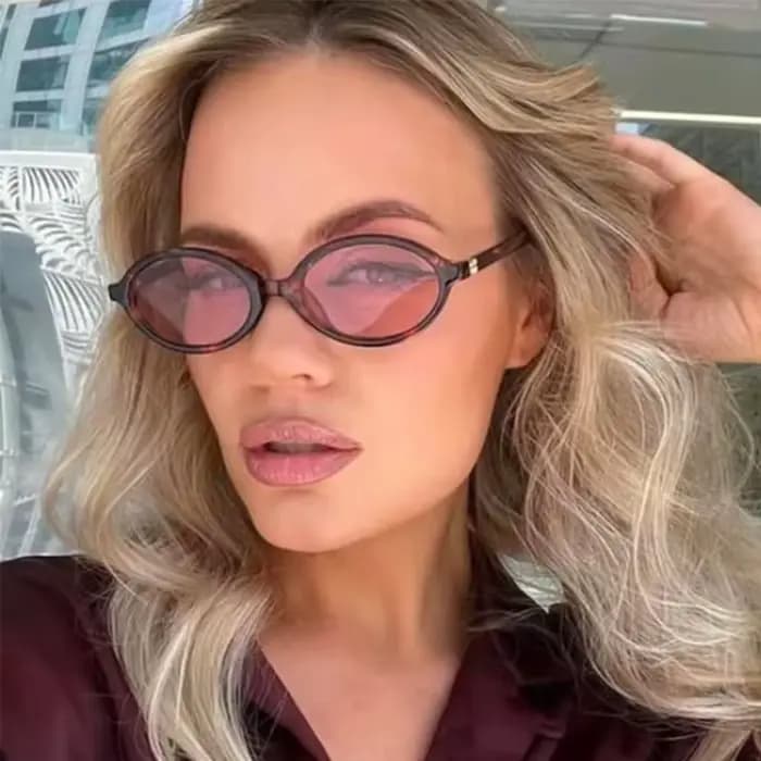 Lunettes de soleil ovales mignonnes pour femmes
