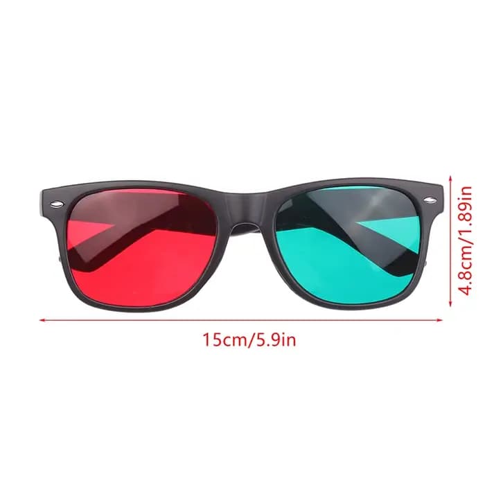 Lunettes 3D à monture noire