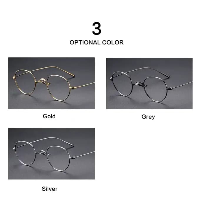 Lunettes en titane pur pour hommes et femmes