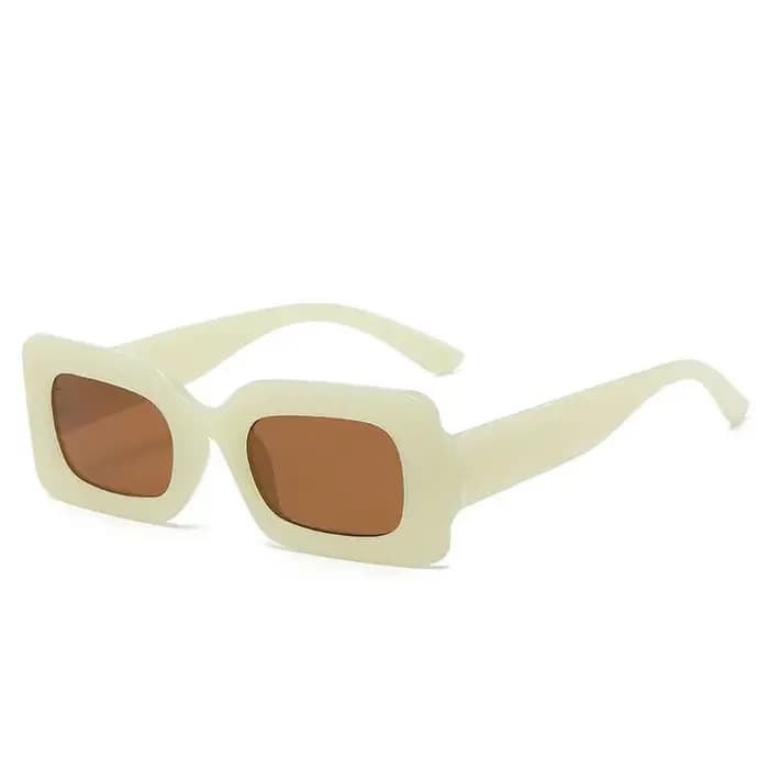 Lunettes de soleil femme 2025 mode Vintage Rectangle cadre violet rose carré