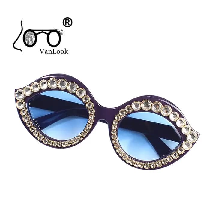 Lunettes de soleil avec biscuits rouges pour femmes