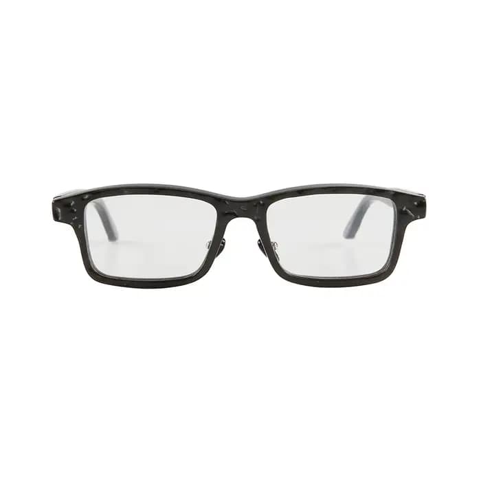 Lunettes en corne de buffle cratère Concave convexe irrégulier texturé mince cadre rectangulaire étroit personnalisé