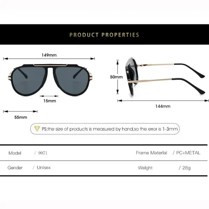 Lunettes de soleil de pilote originales de marque de luxe pour femmes et hommes