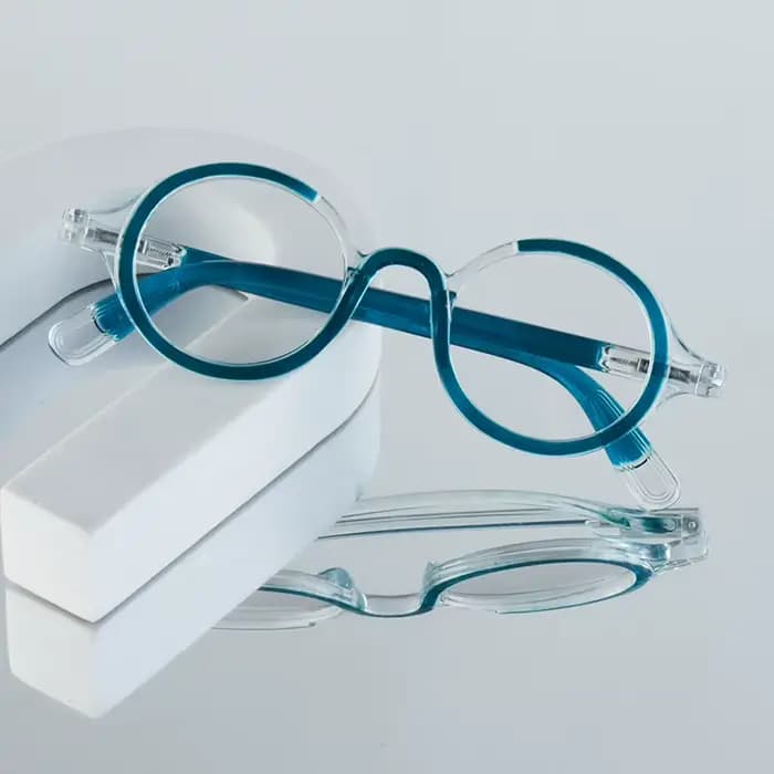 Lunettes unies à la mode pour hommes, 1 pièce, nouveau cadre rond rétro, décontracté, confortable, polyvalent, adapté à un usage quotidien, Internet Br