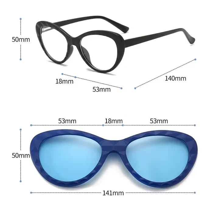 Lunettes de soleil polarisées 6 en 1 pour hommes et femmes