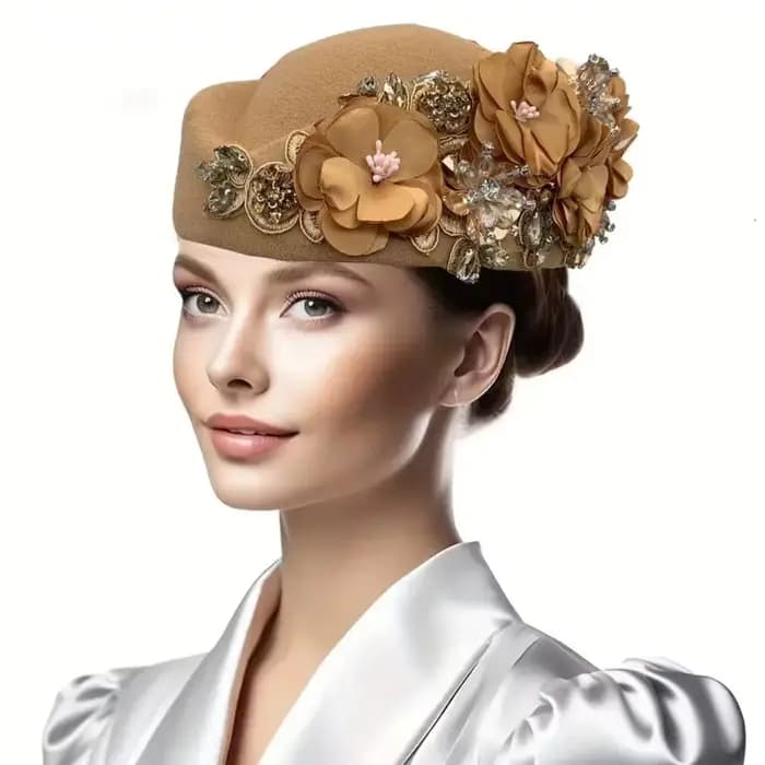 Chapeaux de mariage rétro