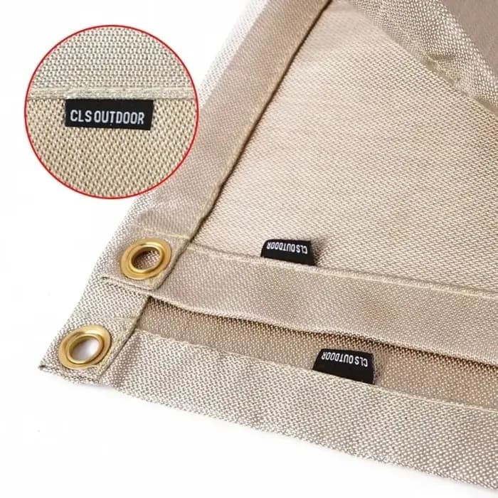 Couverture anti-feu haute température en fibre de verre pour camping en plein air, pique-nique, barbecue, tissu ignifuge isolant