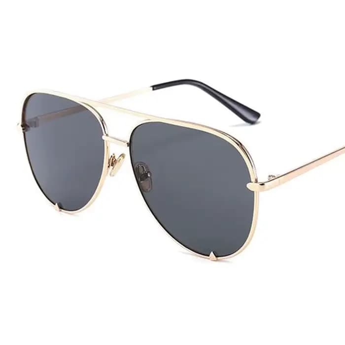 Lunettes de soleil Vintage en alliage d'or des années 90 pour femmes