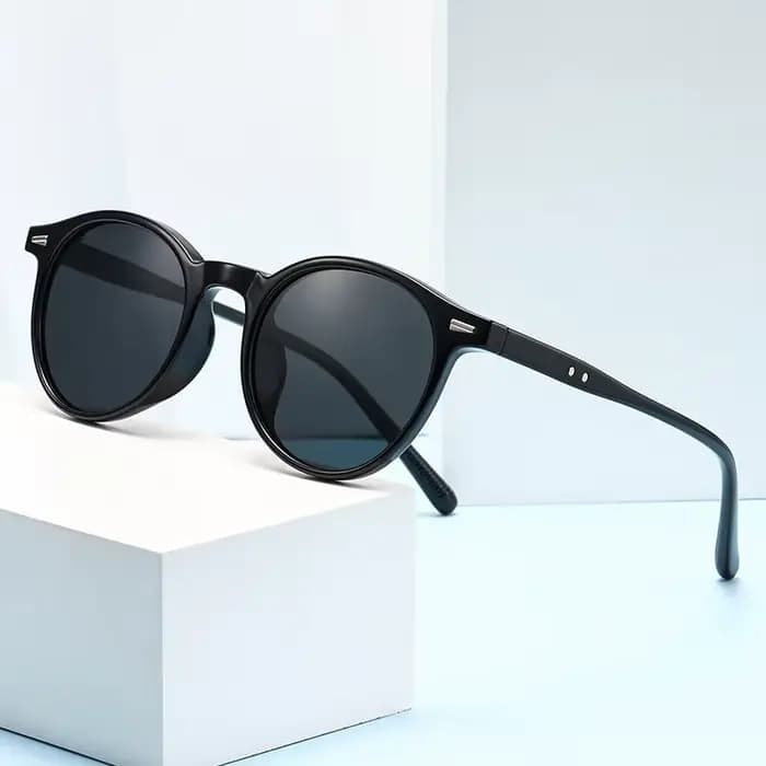 Lunettes de soleil rondes vintage pour femmes et hommes