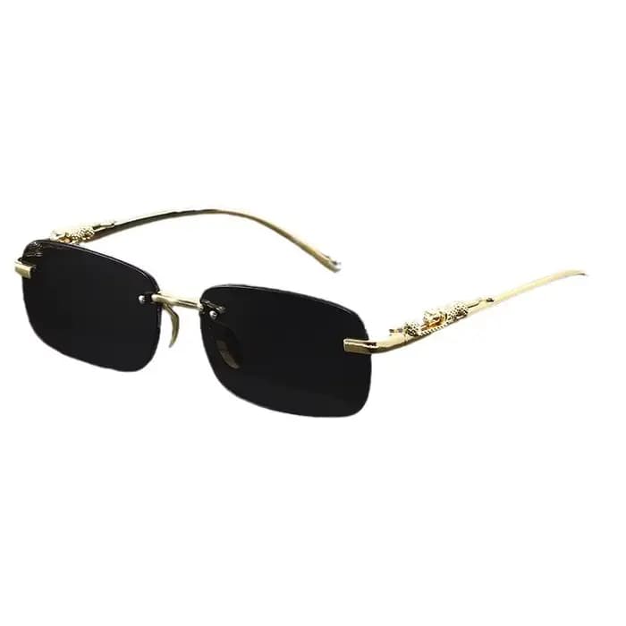 Lunettes de soleil carrées sans monture