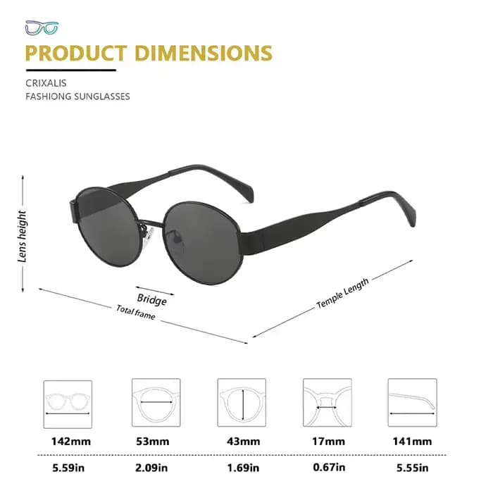 Lunettes de soleil rétro pour femmes
