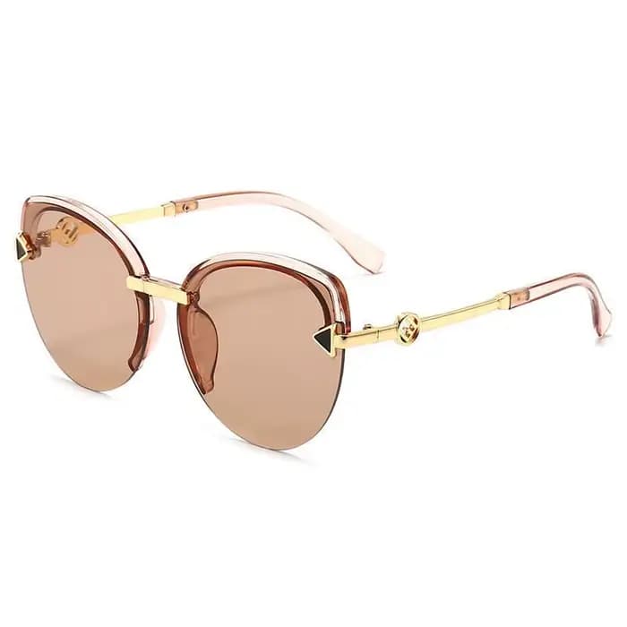 Lunettes de soleil tendance à monture large effet œil de chat avec protection UV
