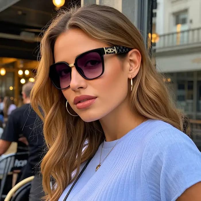 RUISIMO exquis carré lunettes de soleil femmes hommes Simple marque de mode