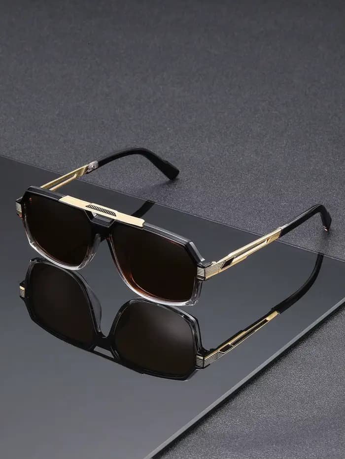 1 paire de lunettes de soleil classiques pour homme
