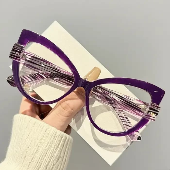 Lunettes de lecture œil de chat Vintage à grande monture pour femmes